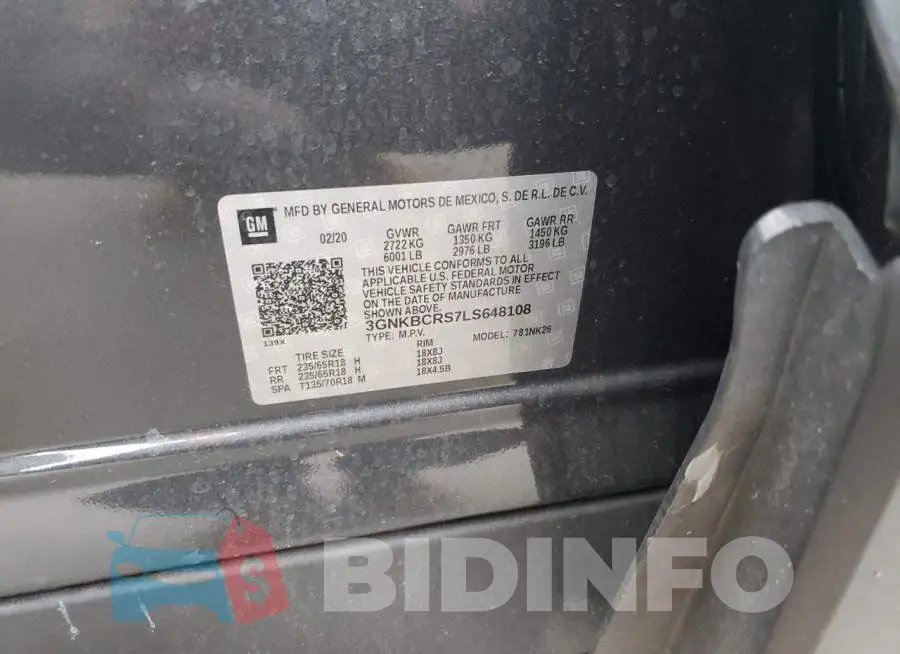 3GNKBCRS7LS648108 Photo# 13