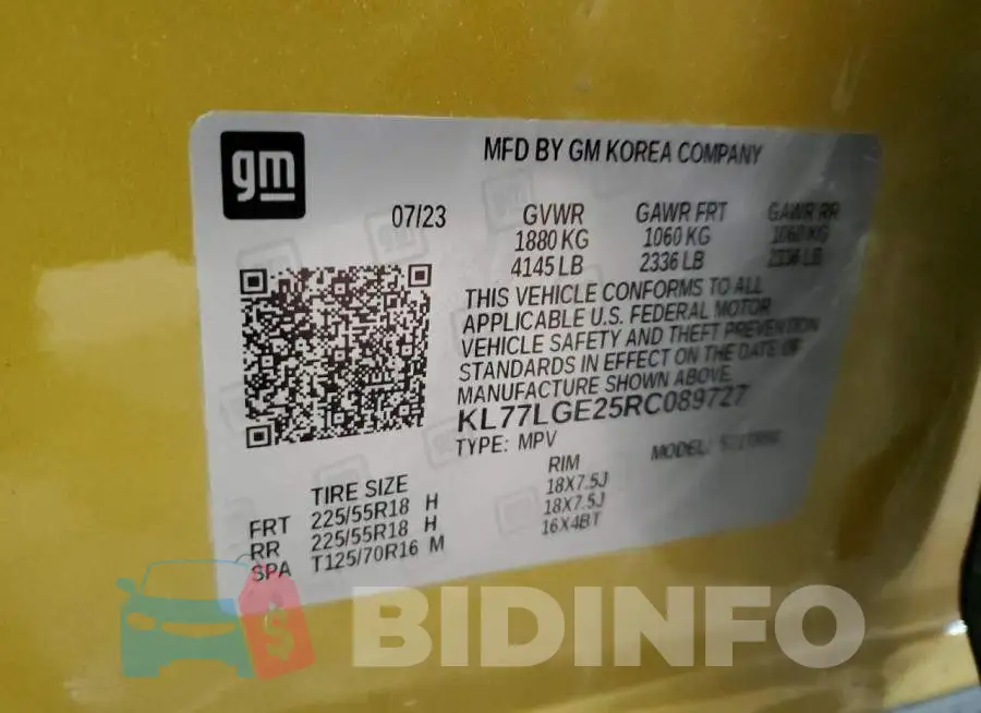 KL77LGE25RC089727 Photo# 12