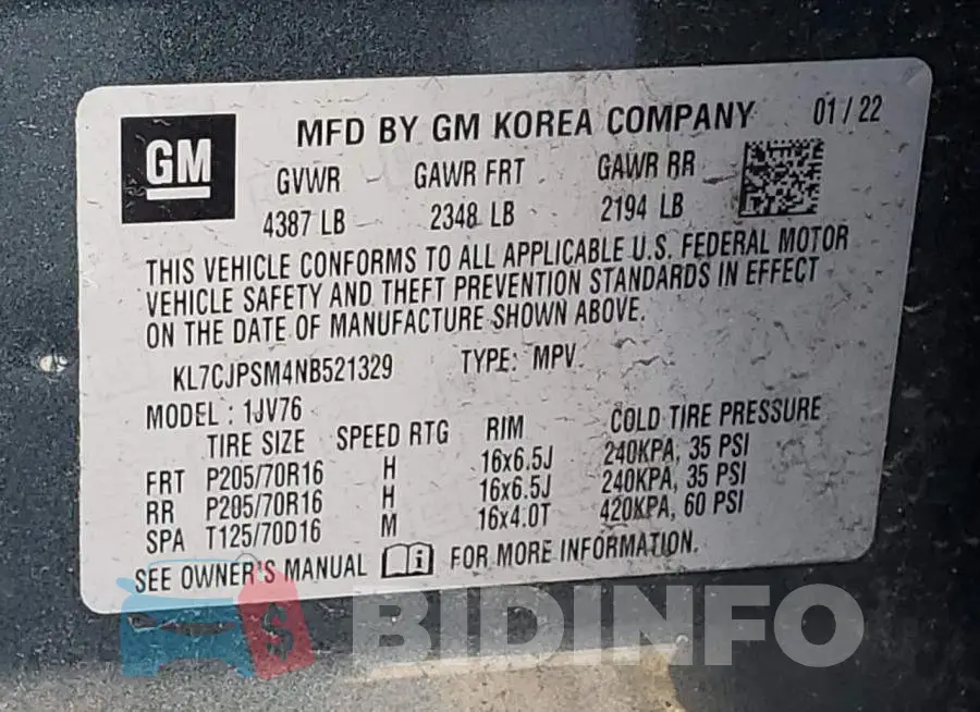 KL7CJPSM4NB521329 Photo# 12