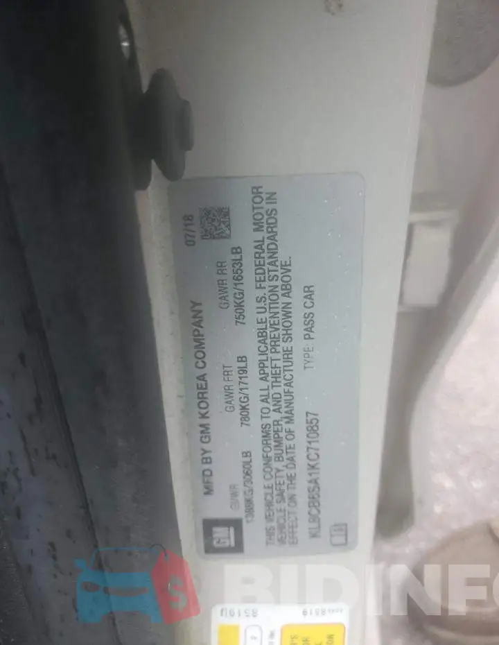KL8CB6SA1KC710857 Photo# 12