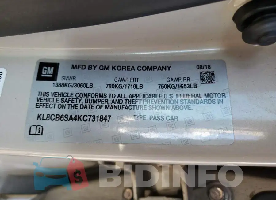 KL8CB6SA4KC731847 Photo# 13