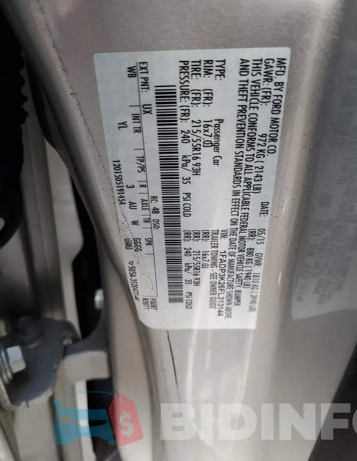 1FADP3K26FL313144 Photo# 12