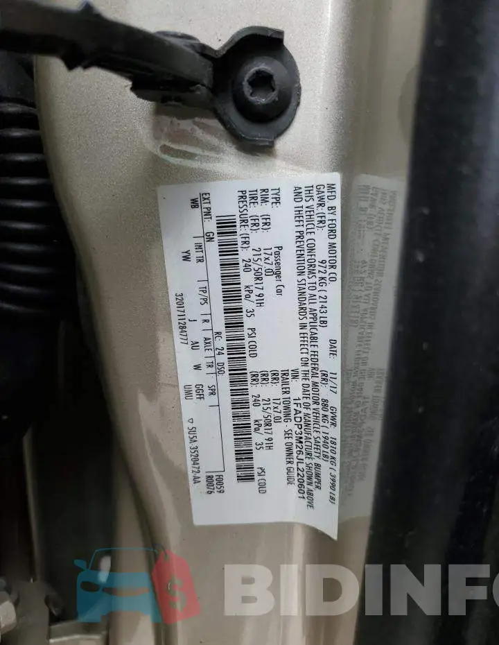 1FADP3M26JL220601 Photo# 12