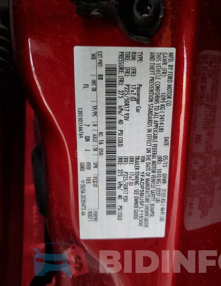 1FADP5BU5FL115300 Photo# 12