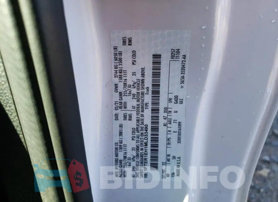 1FTER1EH1MLD33490 Photo# 12