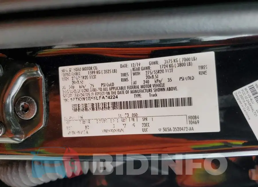 1FTEW1E55LFA74224 Photo# 12