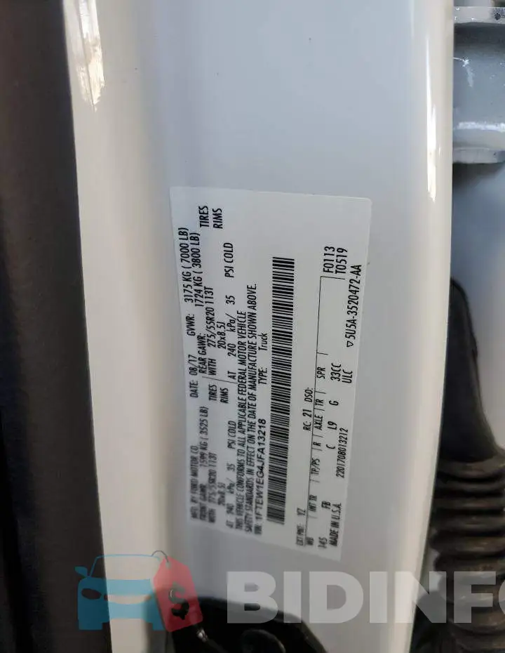 1FTEW1EG4JFA13218 Photo# 12