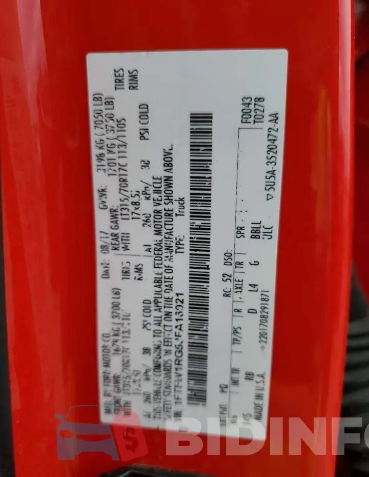 1FTFW1RG5JFA16921 Photo# 12