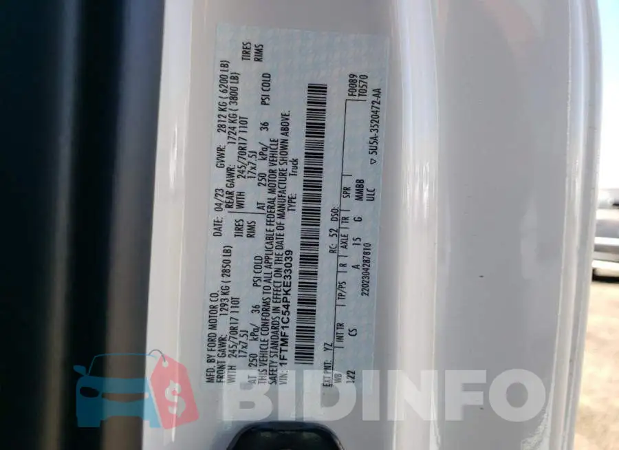 1FTMF1C54PKE33039 Photo# 12