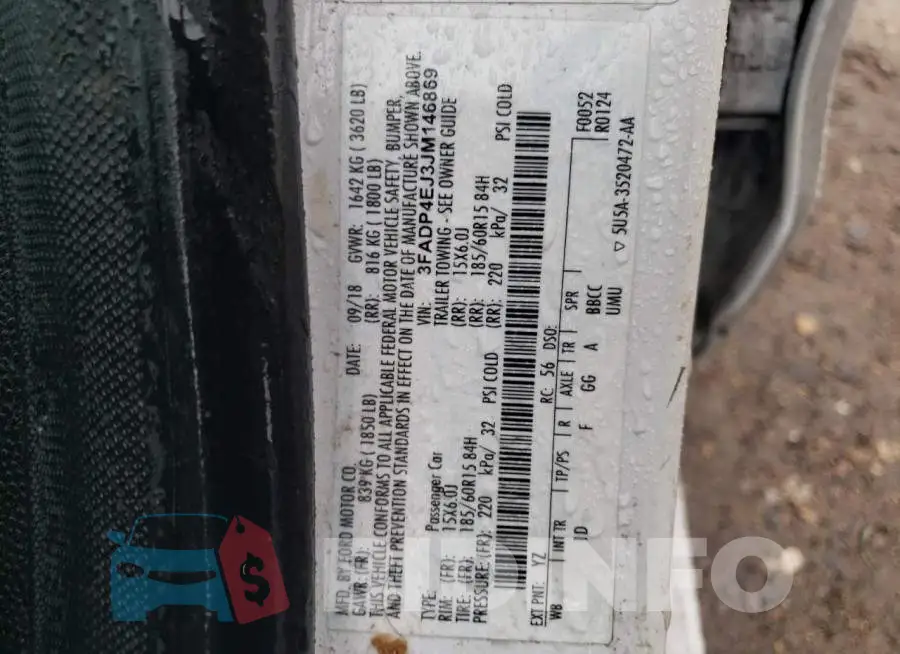 3FADP4EJ3JM146869 Photo# 13