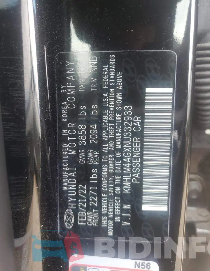 KMHLM4AGXNU332933 Photo# 12