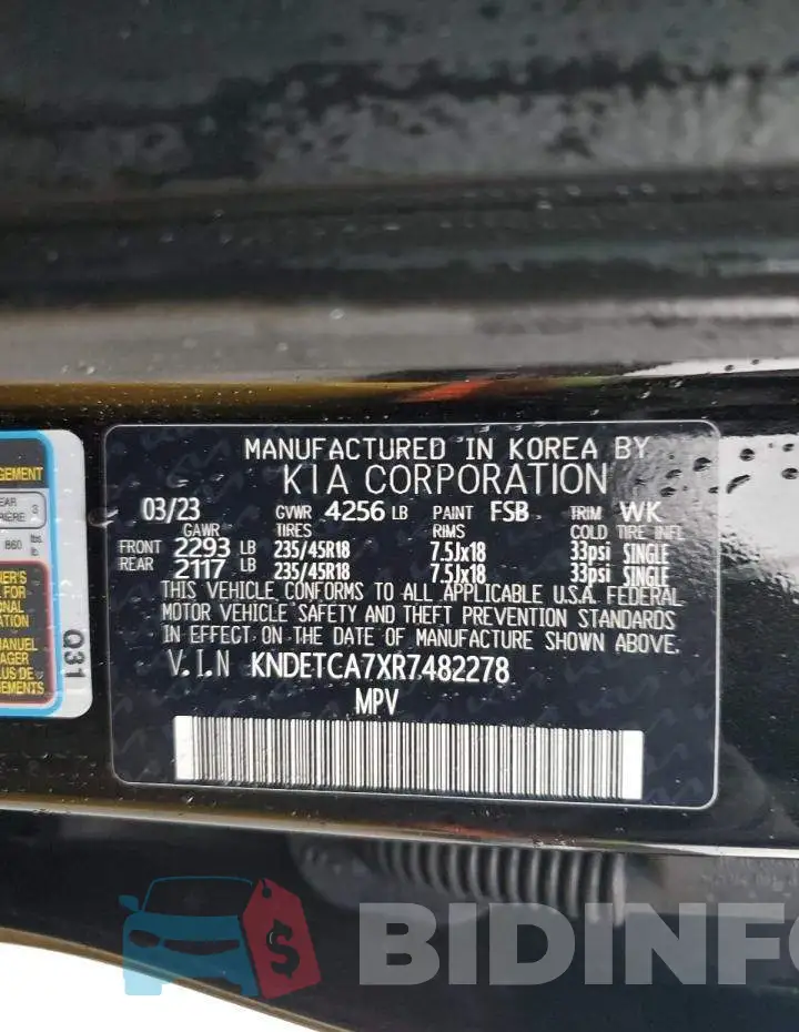 KNDETCA7XR7482278 Photo# 12