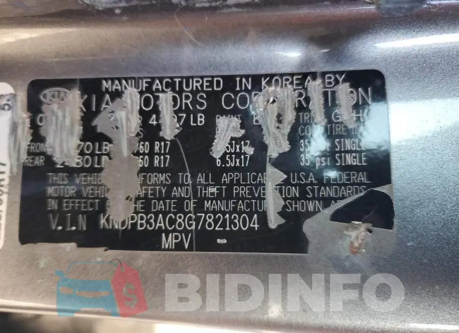 KNDPB3AC8G7821304 Photo# 12
