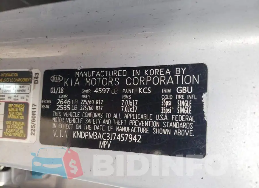 KNDPM3AC3J7457942 Photo# 13