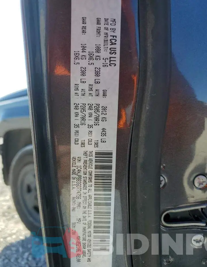 1C4NJPBB3GD774756 Photo# 12
