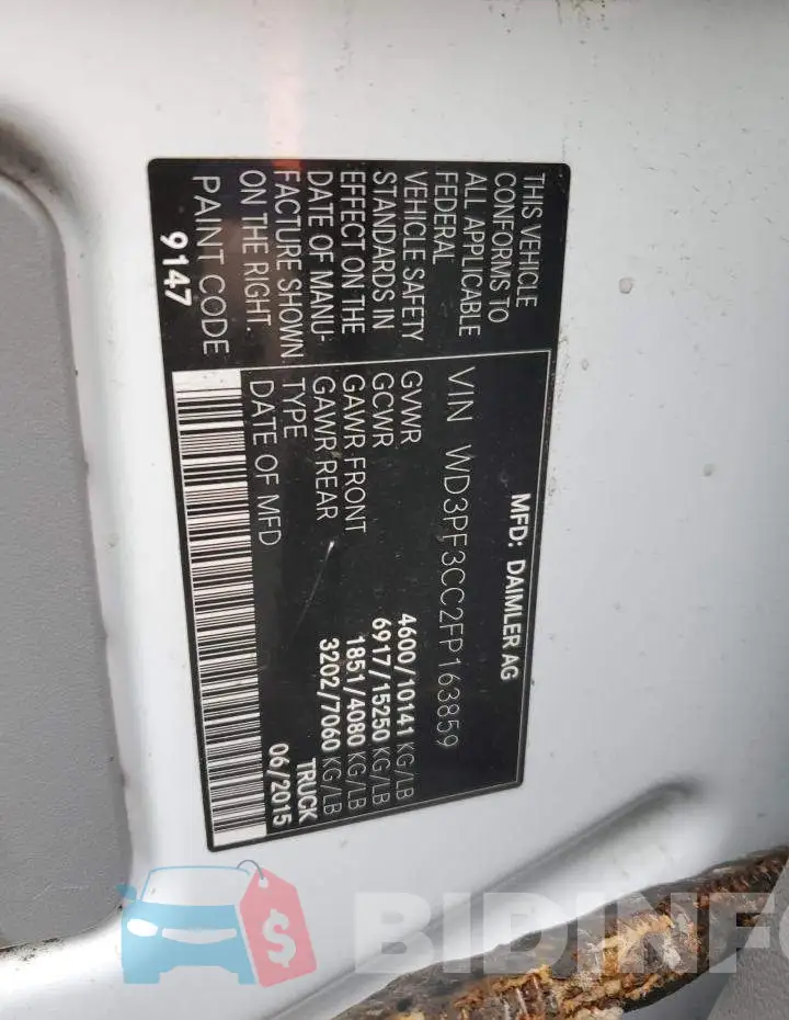 WD3PF3CC2FP163859 Photo# 12