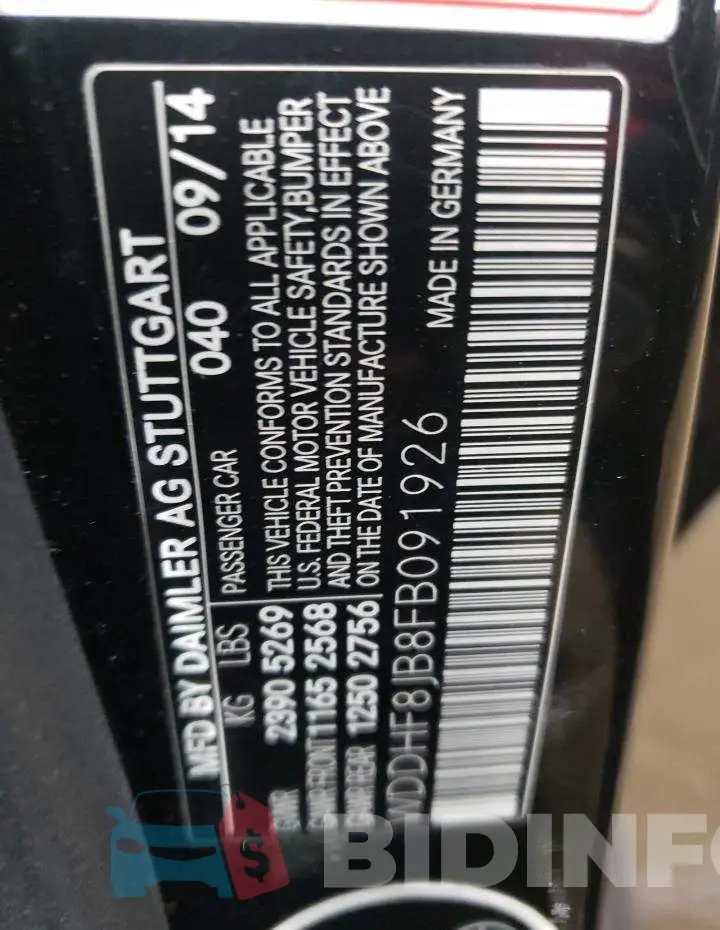 WDDHF8JB8FB091926 Photo# 12