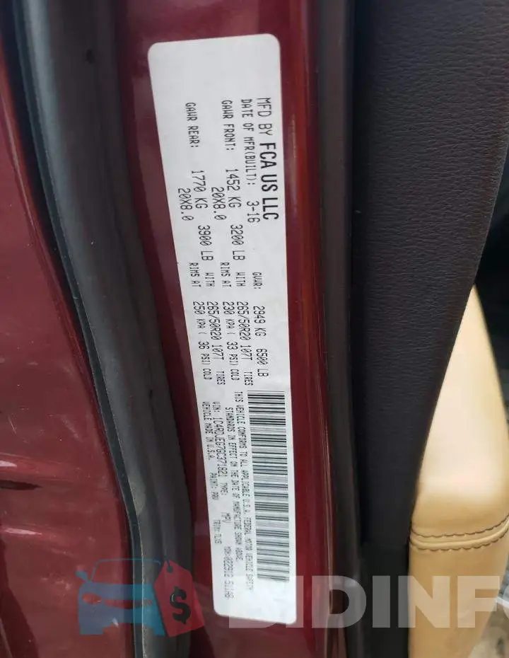 1C4RDJEG7GC371821 Photo# 13