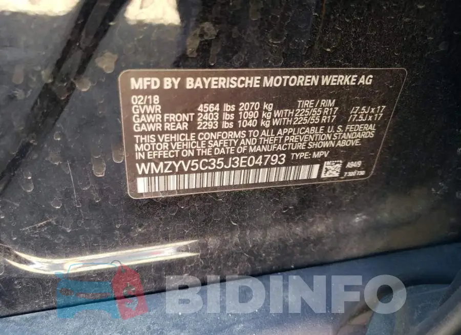 WMZYV5C35J3E04793 Photo# 12