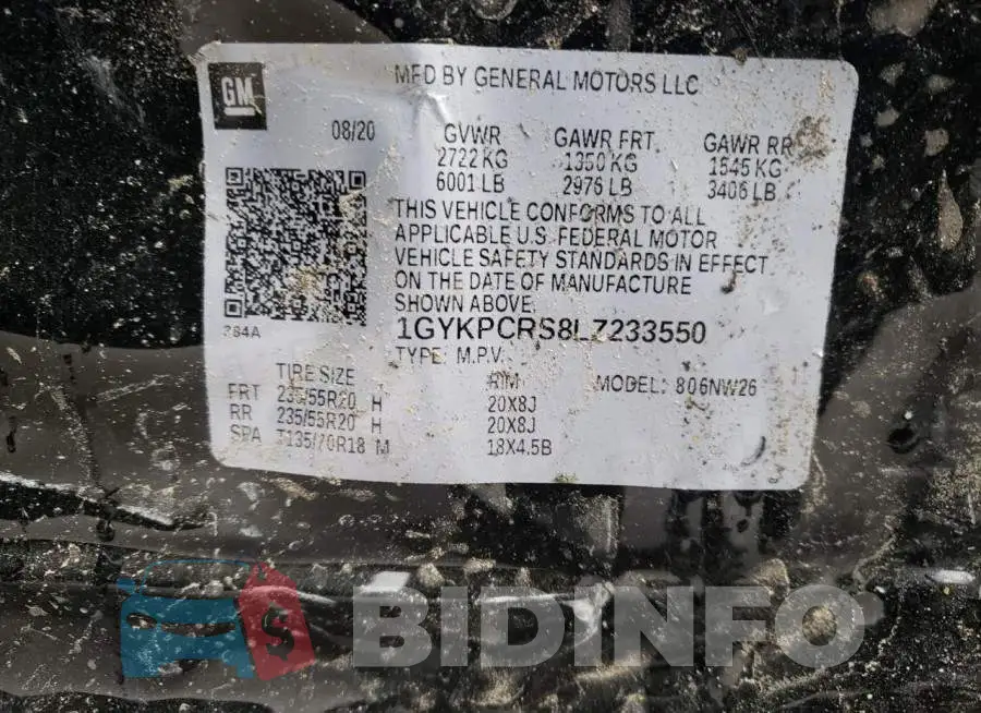 1GYKPCRS8LZ233550 Photo# 14