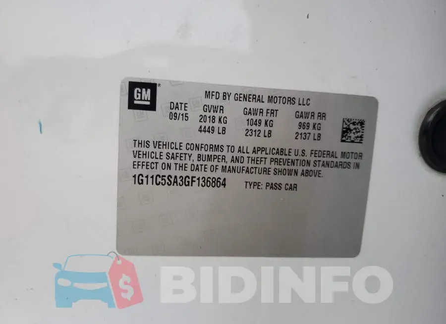 1G11C5SA3GF136864 Photo# 12