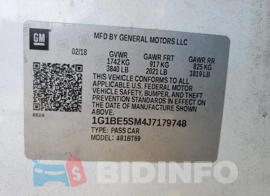 1G1BE5SM4J7179748 Photo# 12