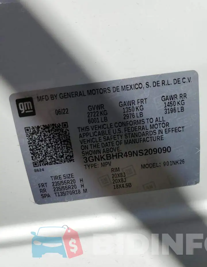 3GNKBHR49NS209090 Photo# 14