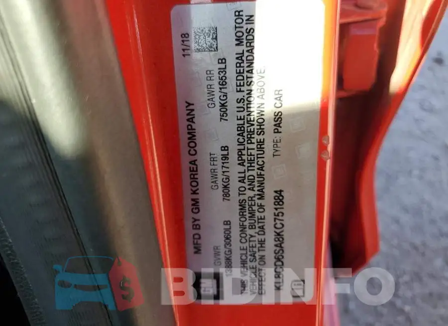 KL8CD6SA8KC751884 Photo# 12