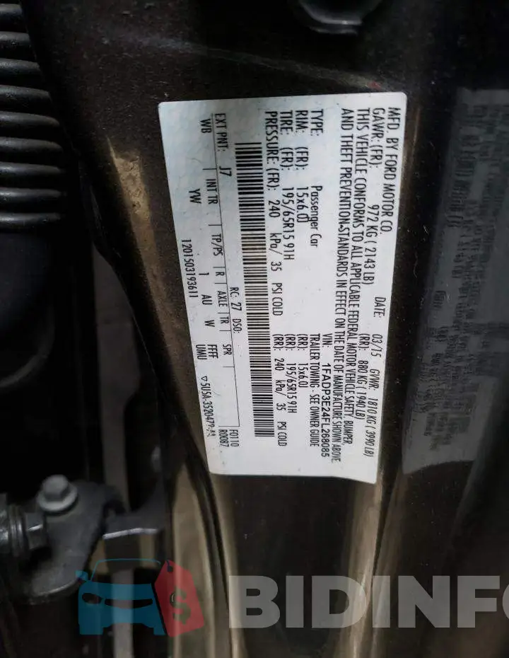 1FADP3E24FL268085 Photo# 13