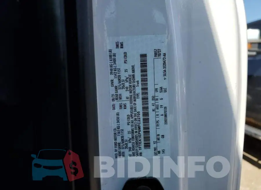 1FTEX1EP6MFC22705 Photo# 12