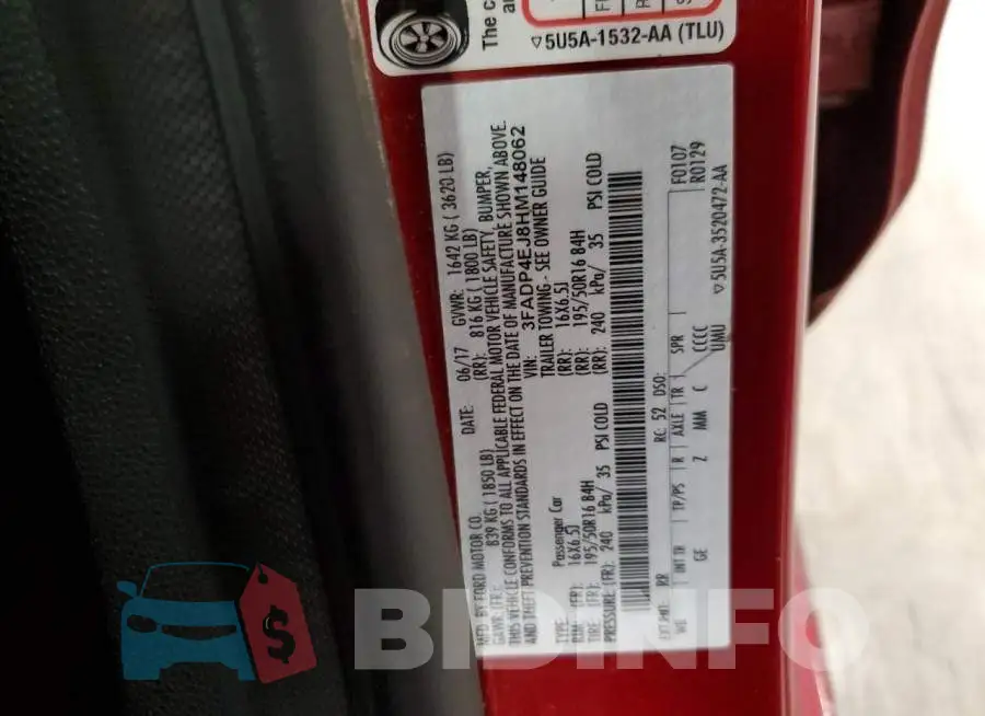 3FADP4EJ8HM148062 Photo# 12
