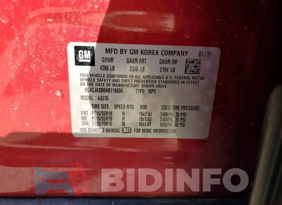 KL4CJASB6HB116604 Photo# 13