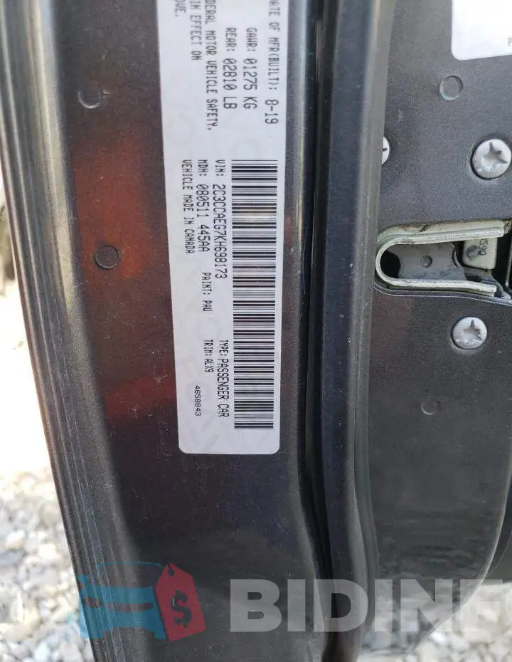 2C3CCAEG7KH698173 Photo# 12