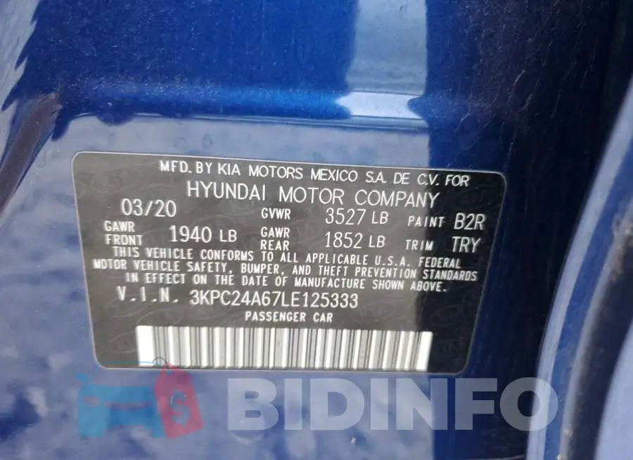 3KPC24A67LE125333 Photo# 12