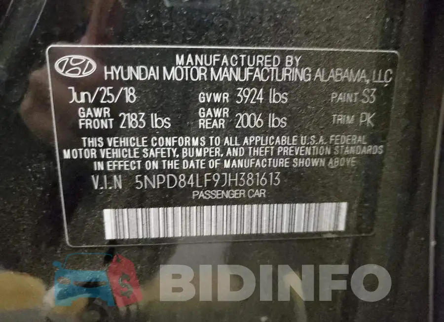 5NPD84LF9JH381613 Photo# 12