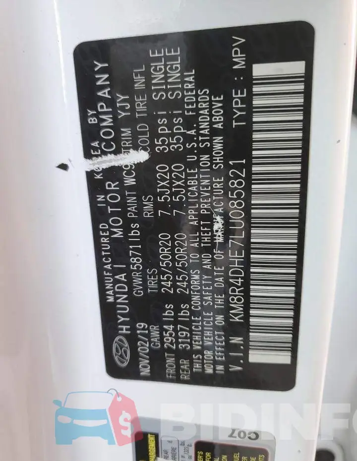 KM8R4DHE7LU085821 Photo# 13