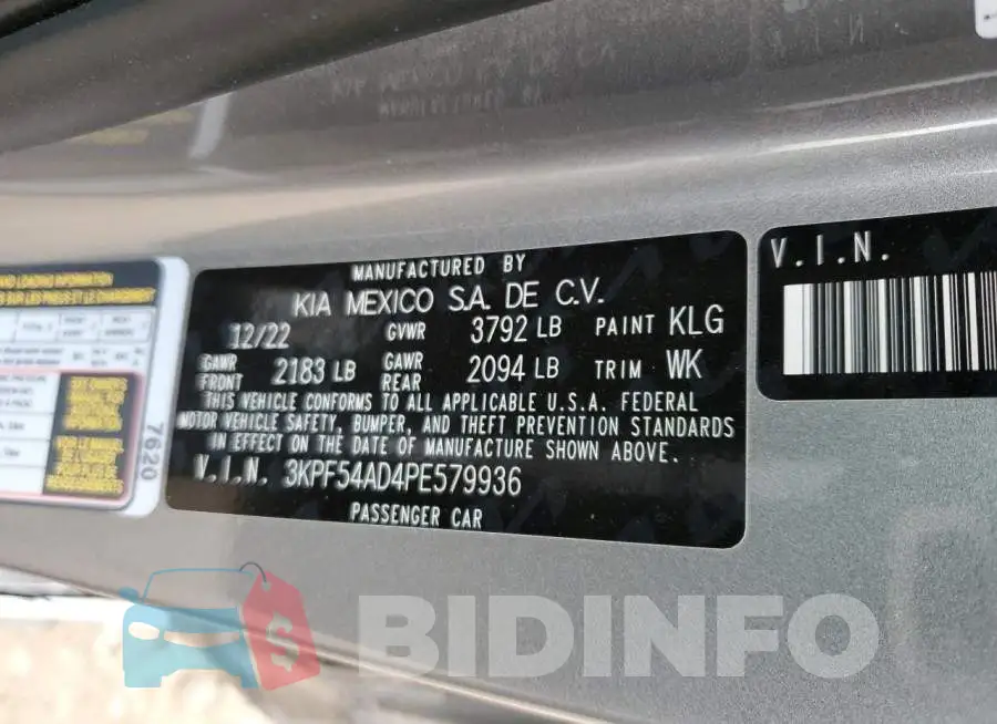 3KPF54AD4PE579936 Photo# 12