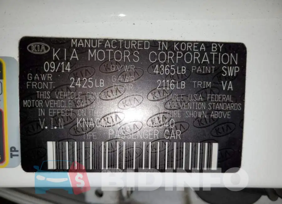 KNAGM4A73F5568340 Photo# 12
