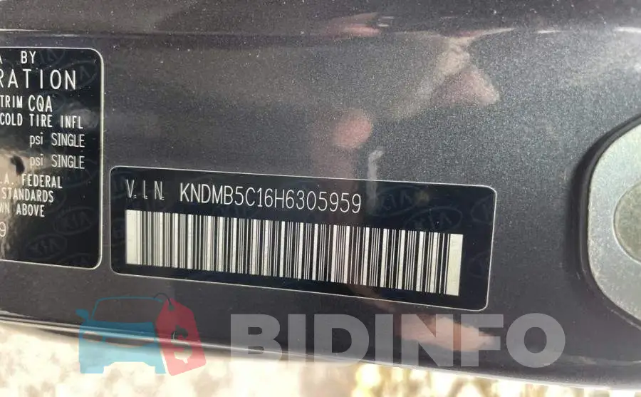 KNDMB5C16H6305959 Photo# 10