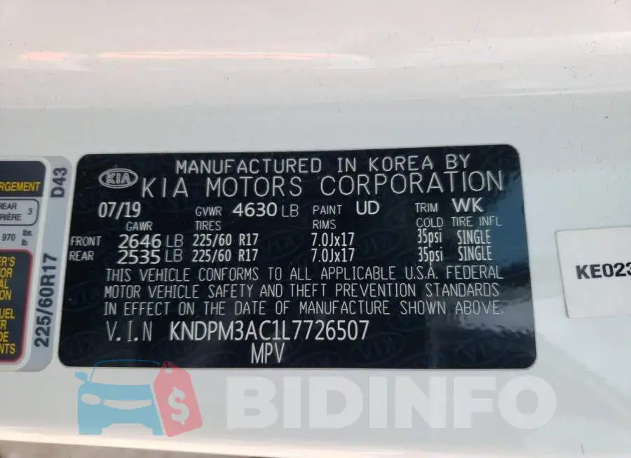 KNDPM3AC1L7726507 Photo# 13