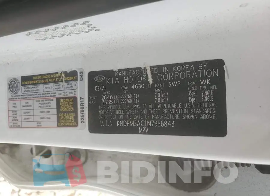 KNDPM3AC1N7956843 Photo# 13