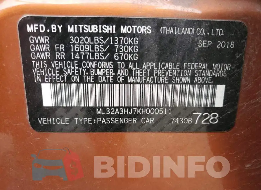 ML32A3HJ7KH000511 Photo# 12
