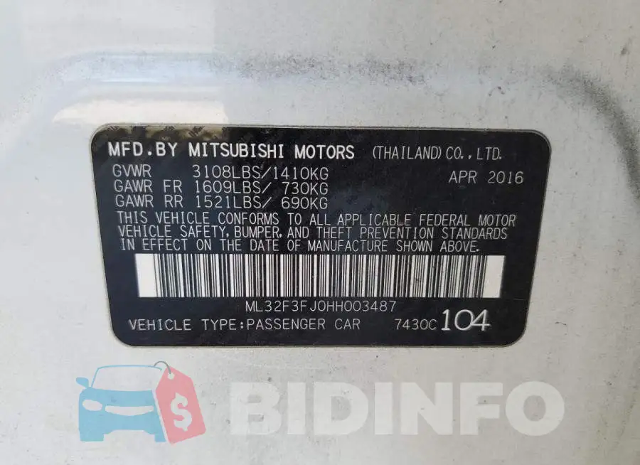 ML32F3FJ0HH003487 Photo# 13