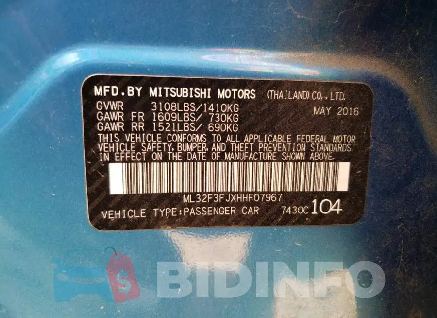ML32F3FJXHHF07967 Photo# 12