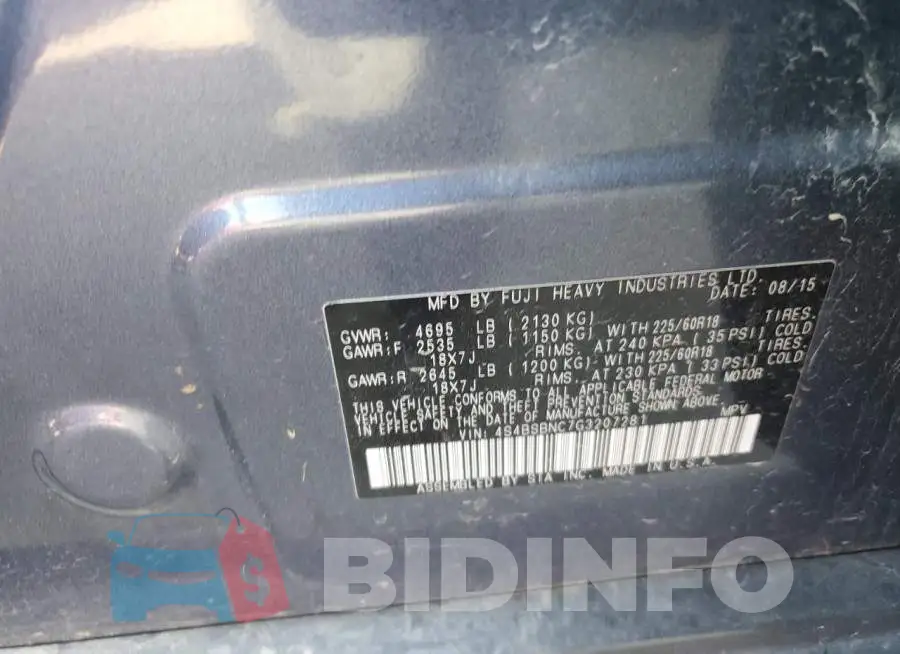 4S4BSBNC7G3207281 Photo# 13