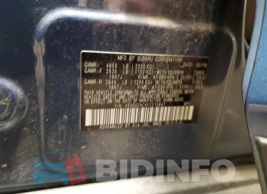 4S4BSENC6K3310847 Photo# 13