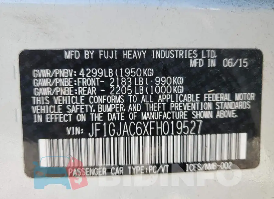 JF1GJAC6XFH019527 Photo# 12