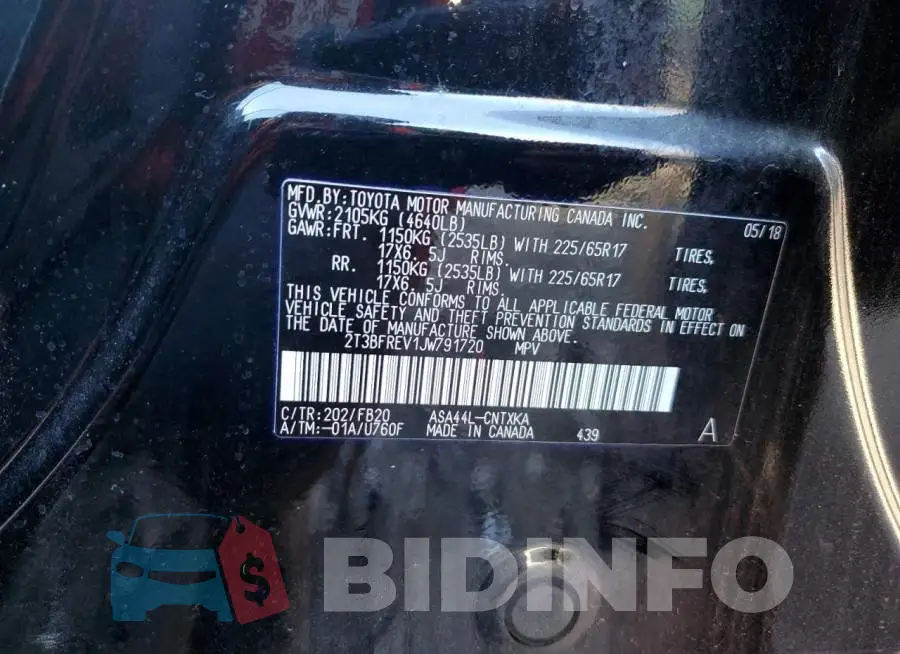 2T3BFREV1JW791720 Photo# 13