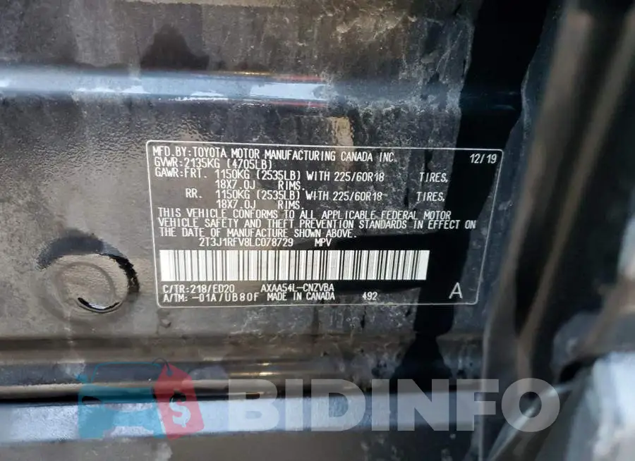 2T3J1RFV8LC078729 Photo# 13