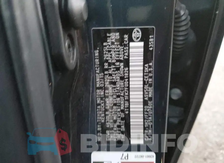 4T1BF1FK7FU041826 Photo# 12